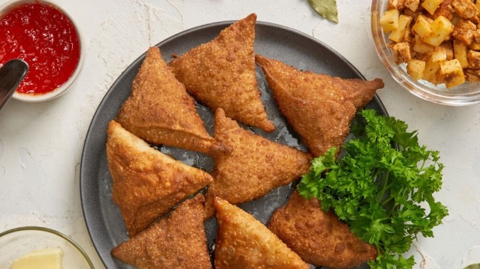 Recipe for Three Cheese Tandoori Samosas