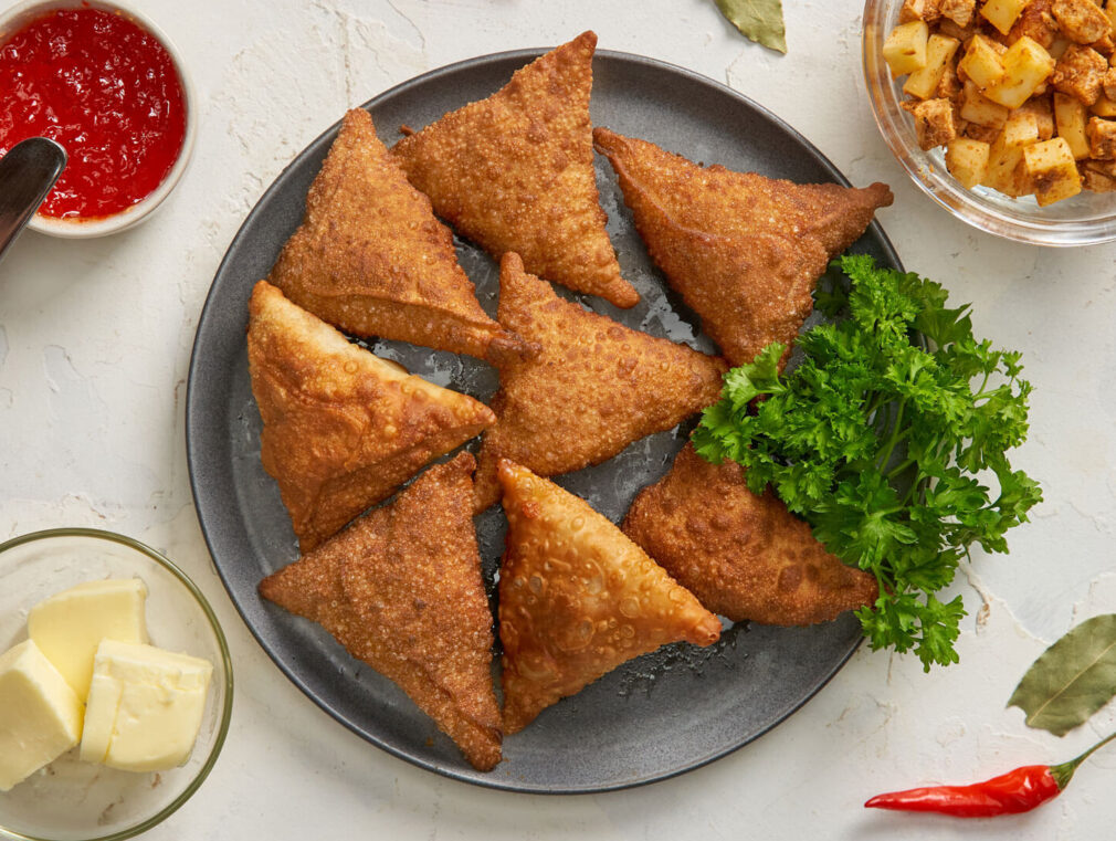 Recipe for Three Cheese Tandoori Samosas